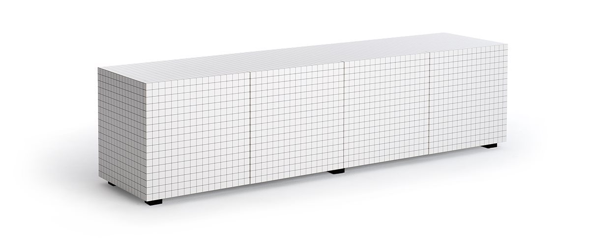 Quaderna Sideboard 756 - 204 x 51 x 54 cm by Zanotta