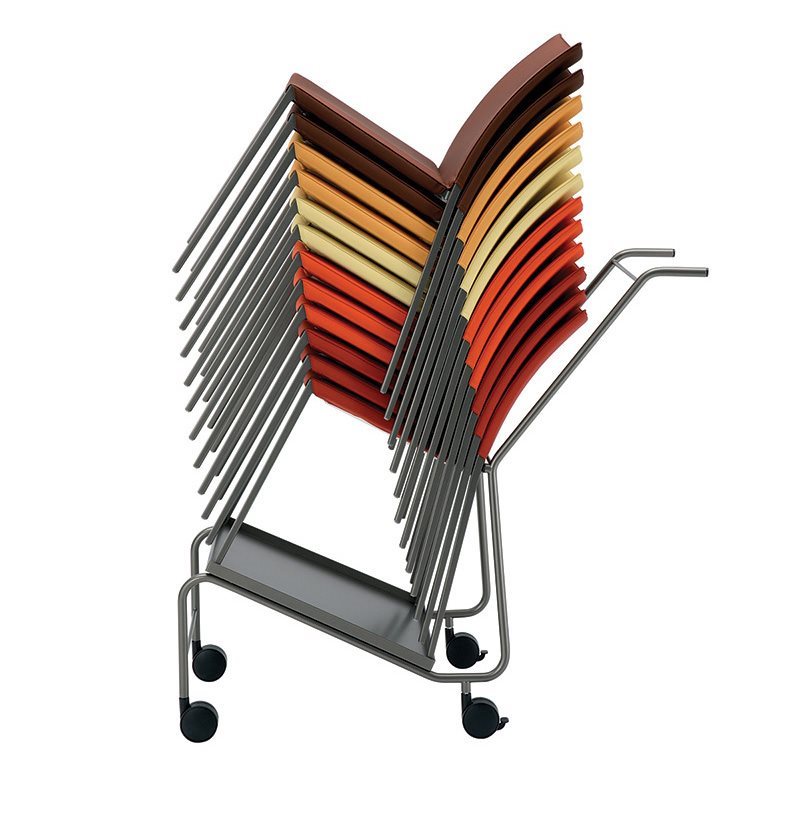 美品 ARREDAMENTI I TALIA チェア  ラダーチェア 1105- Stackable Chair with Aluminium Frame Talia | Zanotta